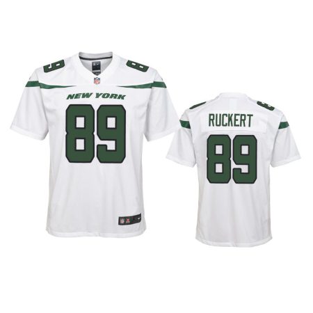 Youth Jets Jeremy Ruckert White Game Jersey