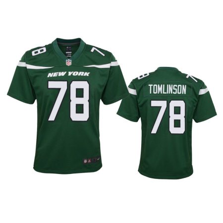 Youth Jets Laken Tomlinson Green Game Jersey