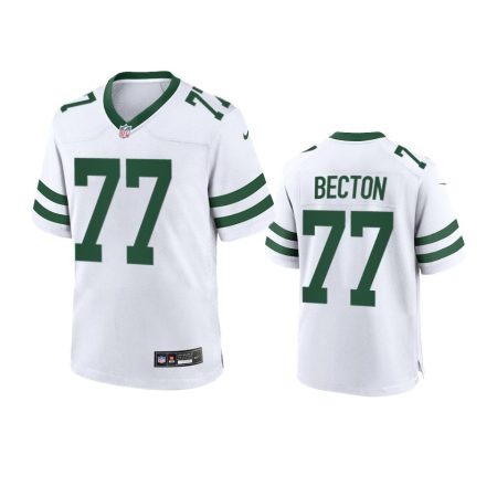 Youth Jets Mekhi Becton White Legacy Game Jersey