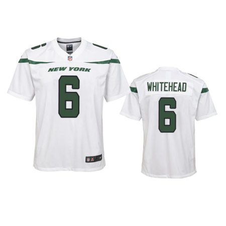 Youth New York Jets Jordan Whitehead White Game Jersey