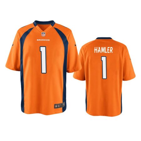 Youth Denver Broncos K.J. Hamler Orange Game Jersey