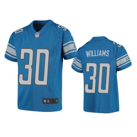 Youth Lions Jamaal Williams Blue Game Jersey