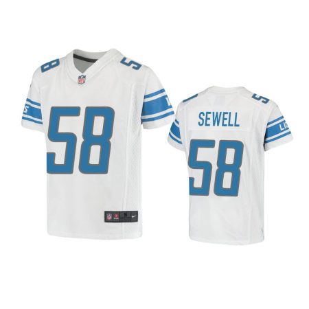 Youth Lions Penei Sewell White Game Jersey
