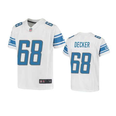 Youth Lions Taylor Decker White Game Jersey