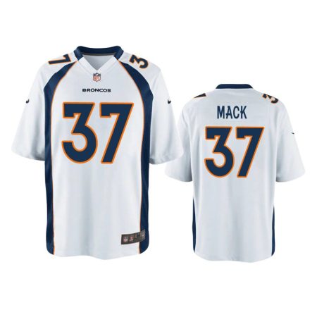 Youth Denver Broncos Marlon Mack White Game Jersey