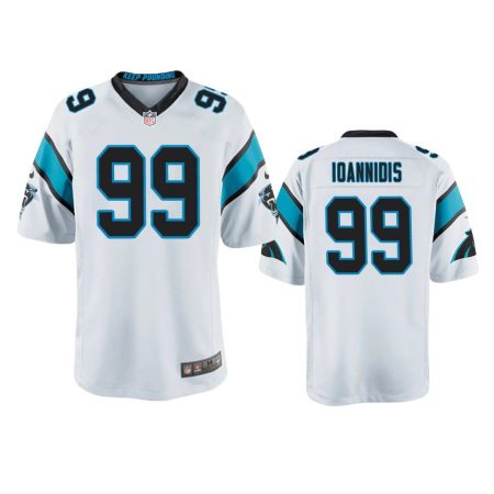 Youth Carolina Panthers Matt Ioannidis White Game Jersey
