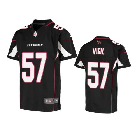 Youth Arizona Cardinals Nick Vigil Black Game Jersey