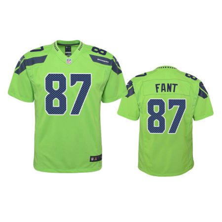 Youth Seattle Seahawks Noah Fant Green Game Jersey