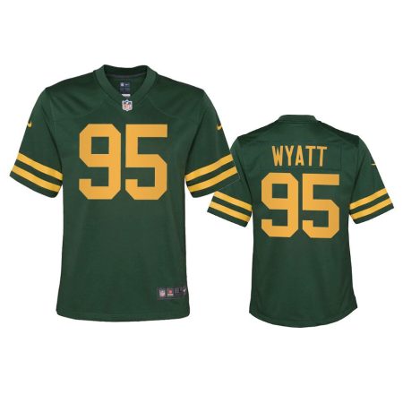 Youth Packers Devonte Wyatt Green Alternate Game Jersey