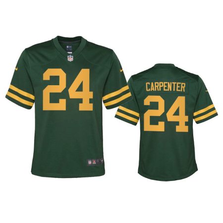 Youth Packers Tariq Carpenter Green Alternate Game Jersey