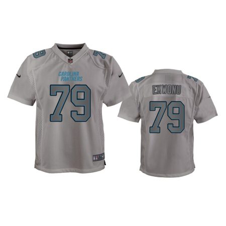 Youth Panthers Ikem Ekwonu Gray Atmosphere Fashion Game Jersey