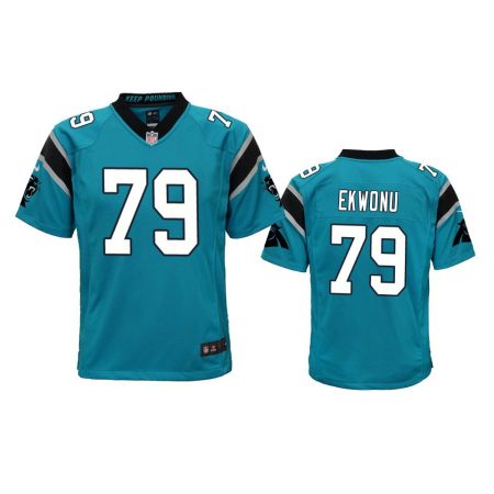 Youth Panthers Ikem Ekwonu Blue Game Jersey