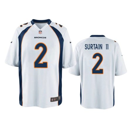 Youth Denver Broncos Patrick Surtain II White Game Jersey