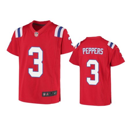 Youth Patriots Jabrill Peppers Red Game Jersey