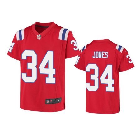 Youth Patriots Jack Jones Red Game Jersey