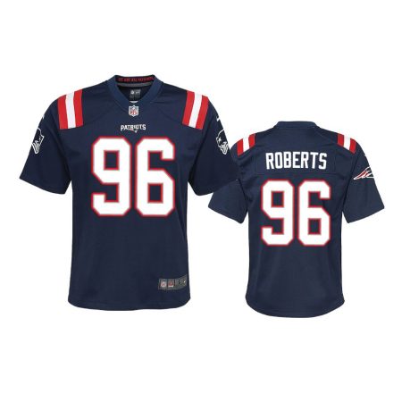 Youth Patriots Sam Roberts Navy Game Jersey