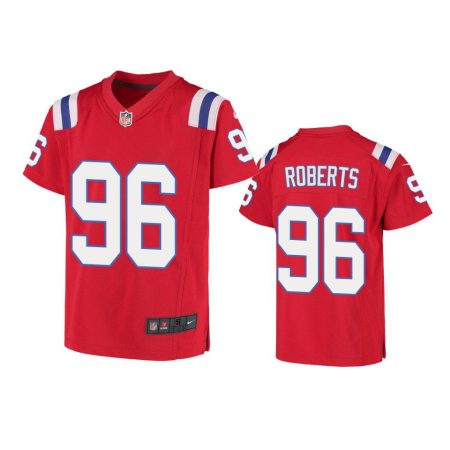 Youth Patriots Sam Roberts Red Game Jersey