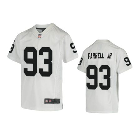Youth Raiders Neil Farrell Jr. White Game Jersey