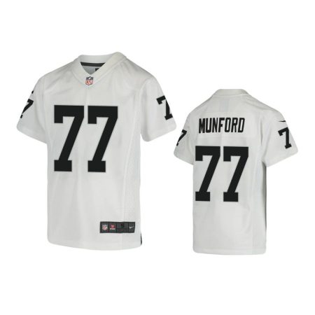 Youth Raiders Thayer Munford White Game Jersey