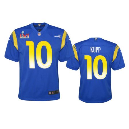 Youth Rams Cooper Kupp Royal Super Bowl LVI Game Jersey