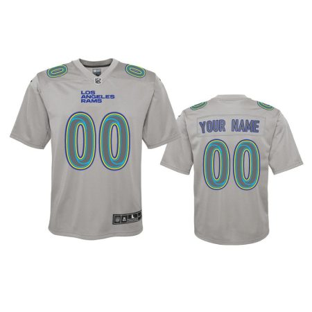 Youth Rams Custom Gray Atmosphere Fashion Game Jersey