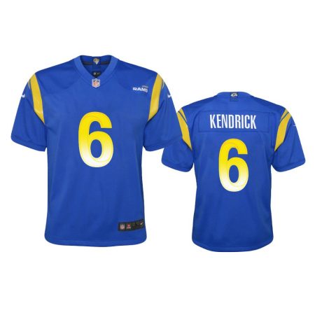 Youth Rams Derion Kendrick Royal Game Jersey