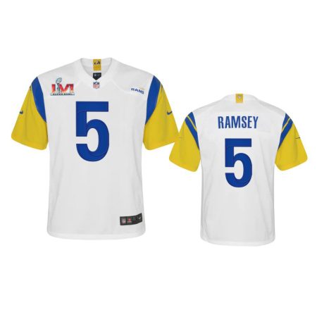 Youth Rams Jalen Ramsey White Super Bowl LVI Game Jersey