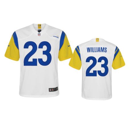 Youth Rams Kyren Williams White Alternate Game Jersey