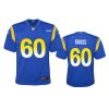 Youth Rams Logan Bruss Royal Game Jersey 3 youth rams logan bruss game royal jersey