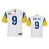 Youth Rams Matthew Stafford White Super Bowl LVI Game Jersey 2 youth rams matthew stafford white game super bowl lvi jersey 0a