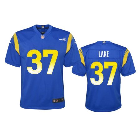 Youth Rams Quentin Lake Royal Game Jersey