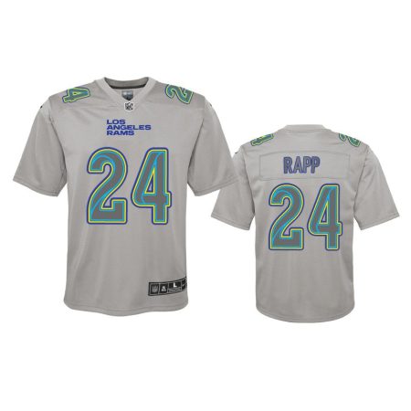Youth Rams Taylor Rapp Gray Atmosphere Fashion Game Jersey