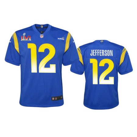 Youth Rams Van Jefferson Royal Super Bowl LVI Game Jersey