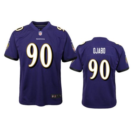 Youth Ravens David Ojabo Purple Game Jersey