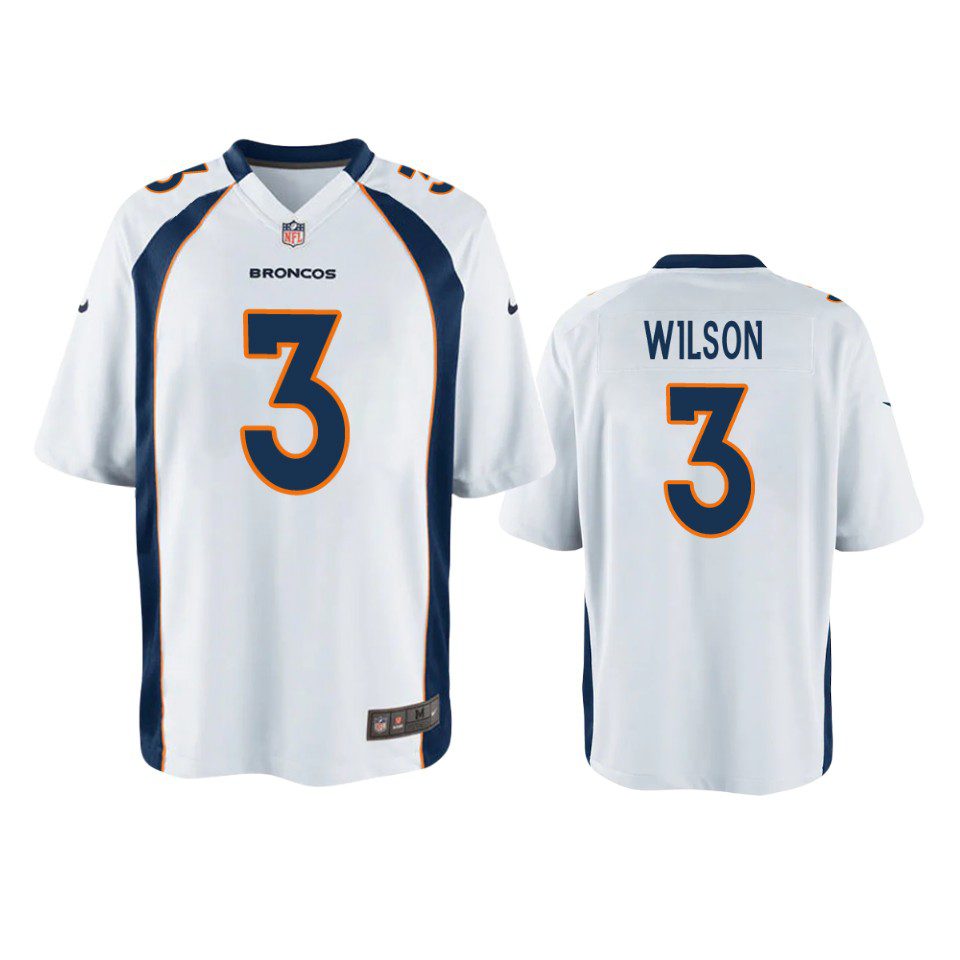 Youth Denver Broncos Russell Wilson White Game Jersey 1 youth russell wilson broncos white game jersey