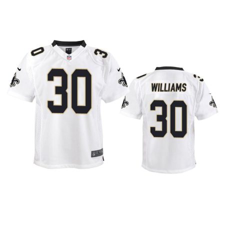 Youth Saints Jamaal Williams White Game Jersey
