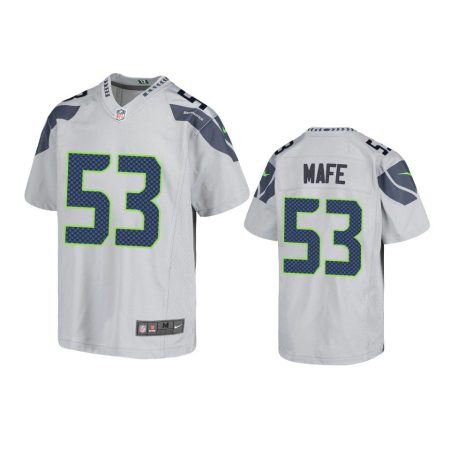 Youth Seahawks Boye Mafe Gray Game Jersey