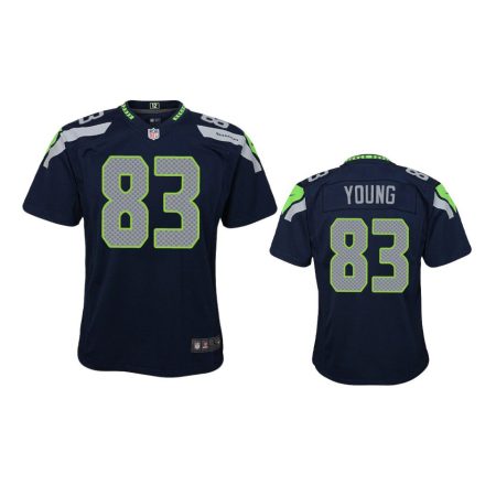 Youth Seahawks Dareke Young College Navy Game Jersey