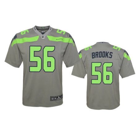 Youth Seattle Seahawks Jordyn Brooks Gray Inverted Game Jersey
