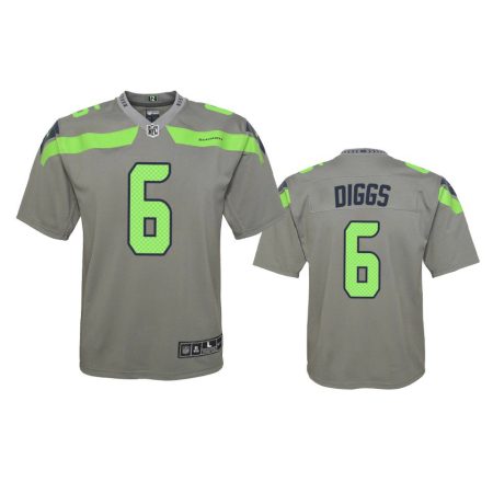 Youth Seattle Seahawks Quandre Diggs Gray Inverted Game Jersey