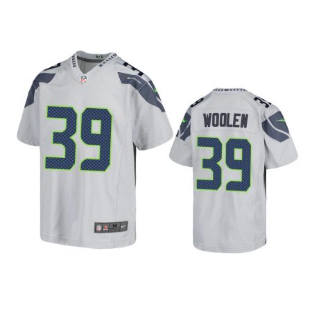 Youth Seahawks Tariq Woolen Gray Game Jersey