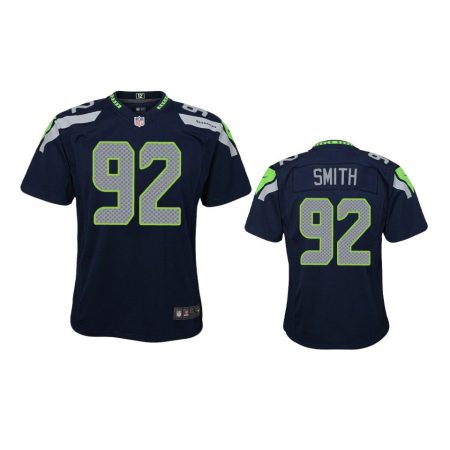 Youth Seahawks Tyreke Smith College Navy Game Jersey