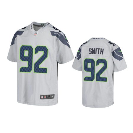 Youth Seahawks Tyreke Smith Gray Game Jersey