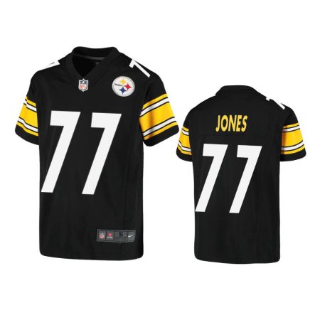 Youth Steelers Broderick Jones Black Game Jersey