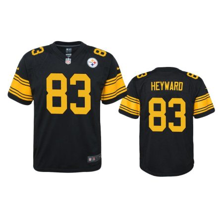 Youth Steelers Connor Heyward Black Alternate Game Jersey