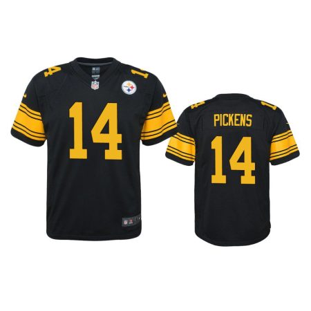 Youth Steelers George Pickens Black Alternate Game Jersey