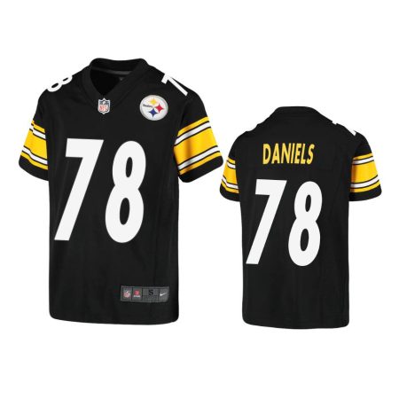 Youth Steelers James Daniels Black Game Jersey