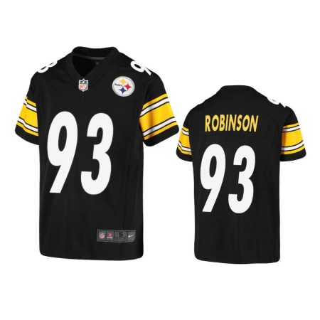 Youth Steelers Mark Robinson Black Game Jersey