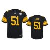 Youth Steelers Myles Jack Black Alternate Game Jersey 3 youth steelers myles jack alternate game black jersey