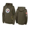 Youth Pittsburgh Steelers Olive 2022 Salute to Service Performance Hoodie 3 youth steelers olive 2022 salute to service hoodie